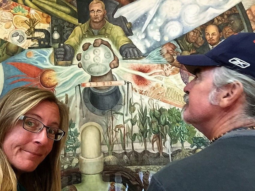 mexico city travel guide: diego rivera painting 'man controller of the universe'