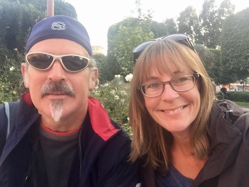 My accidental public display of affection in Morocco 2 Us, somewhere in Marrakesh