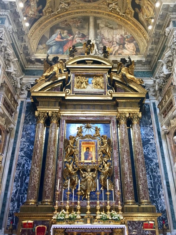 inside the maggiore church in rome