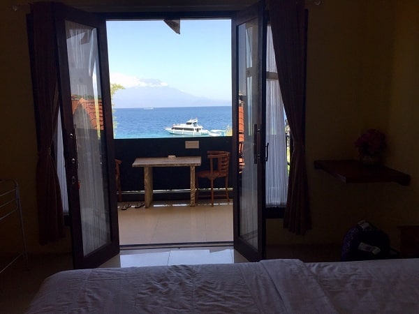 the view from Deva Devi hotel in Nusa Penida in the travel alert about hotel booking issues