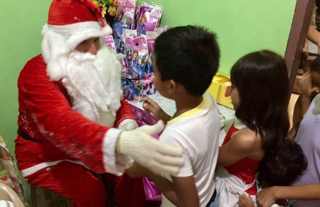 cultural travel lesson with Santa