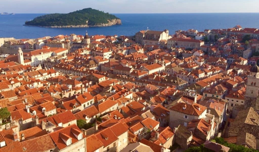 Dubrovnik seen from old walls