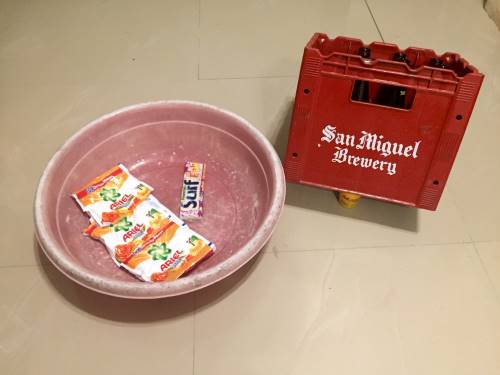 laundry soap and beer delivered during philippine quarantine day 1