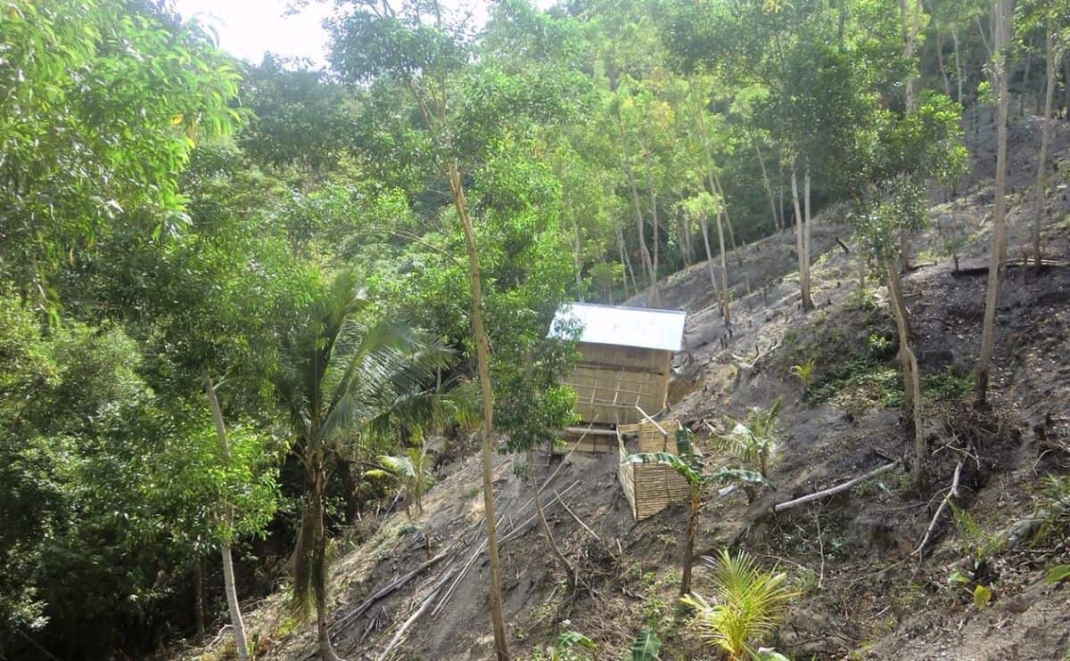 An Ati home on the mountainside in Malay, Aklan, Philippines.