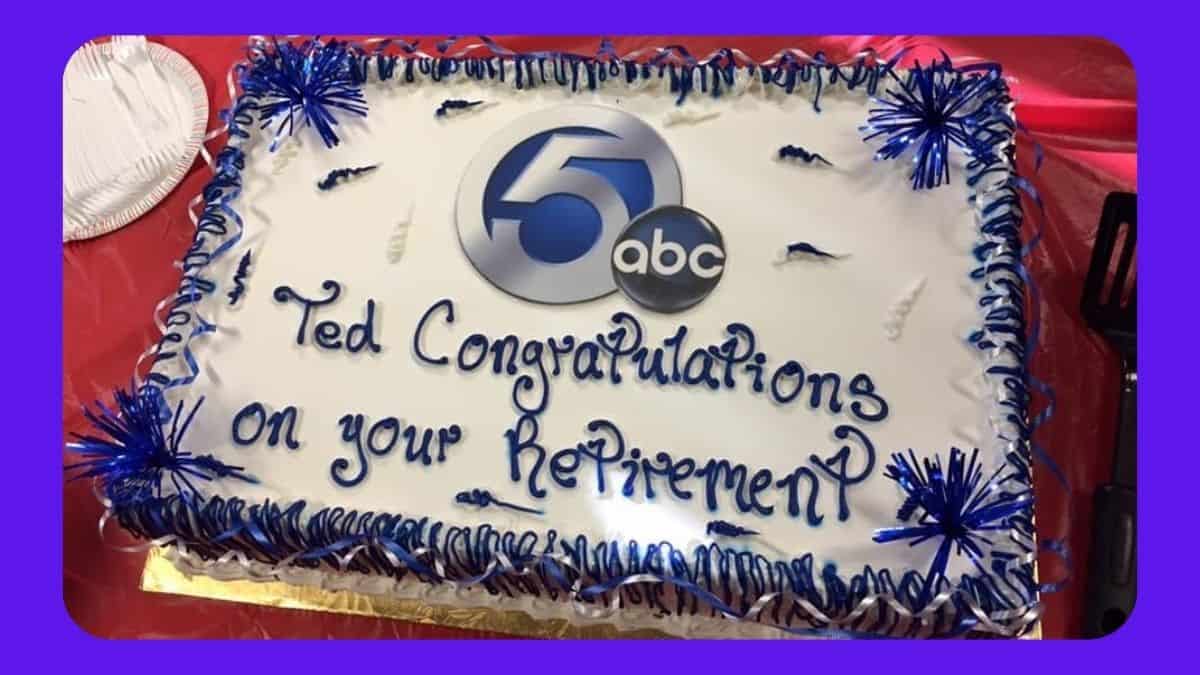 Early retirement cake 