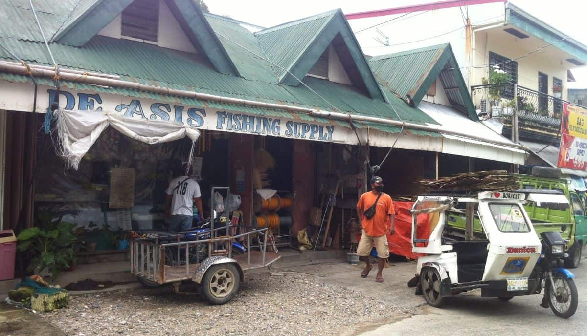 Caticlan supply store where we bought fishing nets for the Ati in Malay, Aklan, Phlippines.