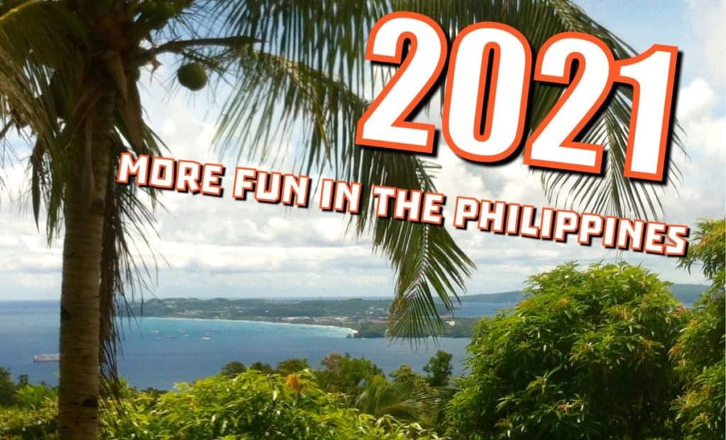 Boracay Island as seen from mainland Malay Municipality from tribal Ati land in the Philippines.