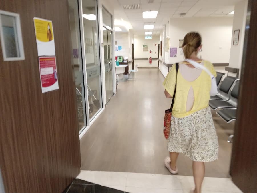 ellen walks into a doctor's office in gleneagles kuala lumpur
