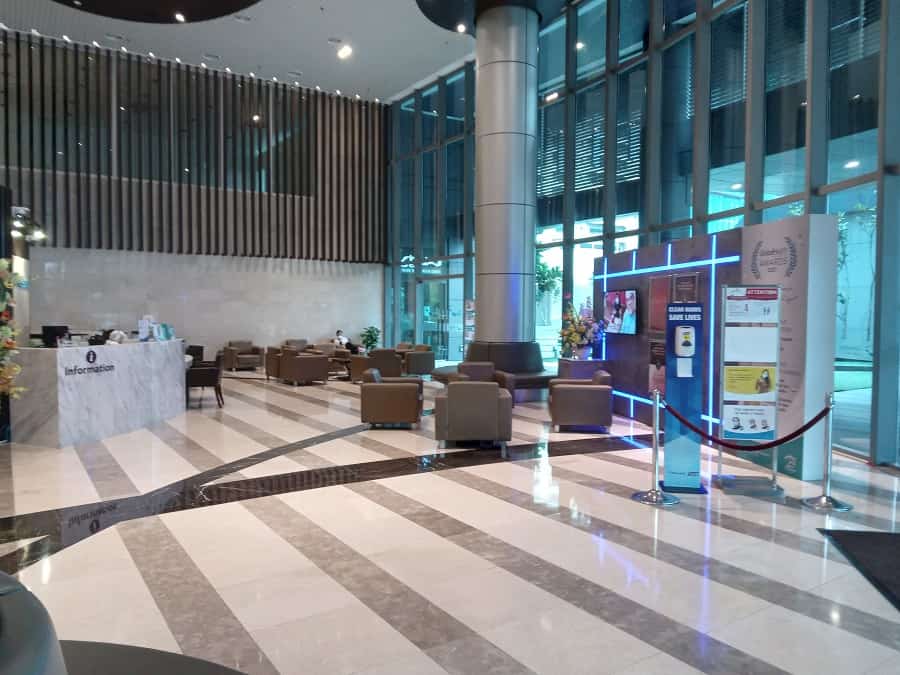 lobby of gleneagles kl campus