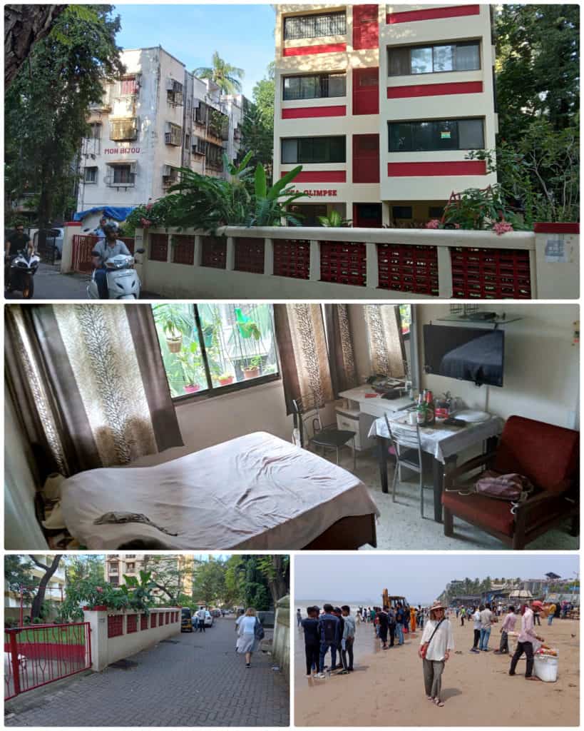 An Airbnb homestay in Mumbai and various pictures from around the city.
