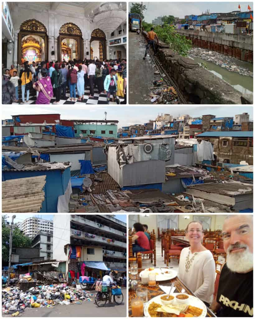 A Hare Krishna chant ceremony and slums give Theo a sense of being 'alive in Mumbai'.