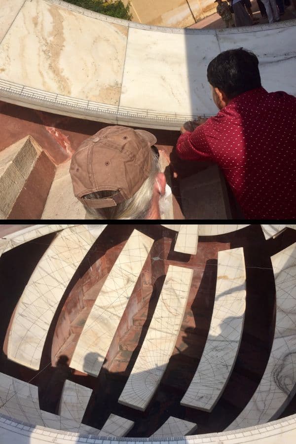 Literally tracking your time in Jaipur with the astronomical instruments.