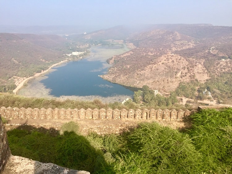 View of lake in Bundi.