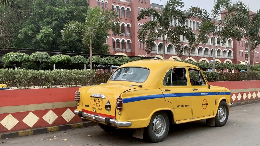 hindustan ambassador car in kolkata, india
