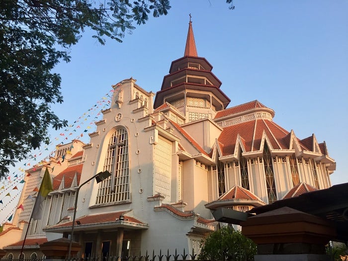 catholic church in hue, vietnam