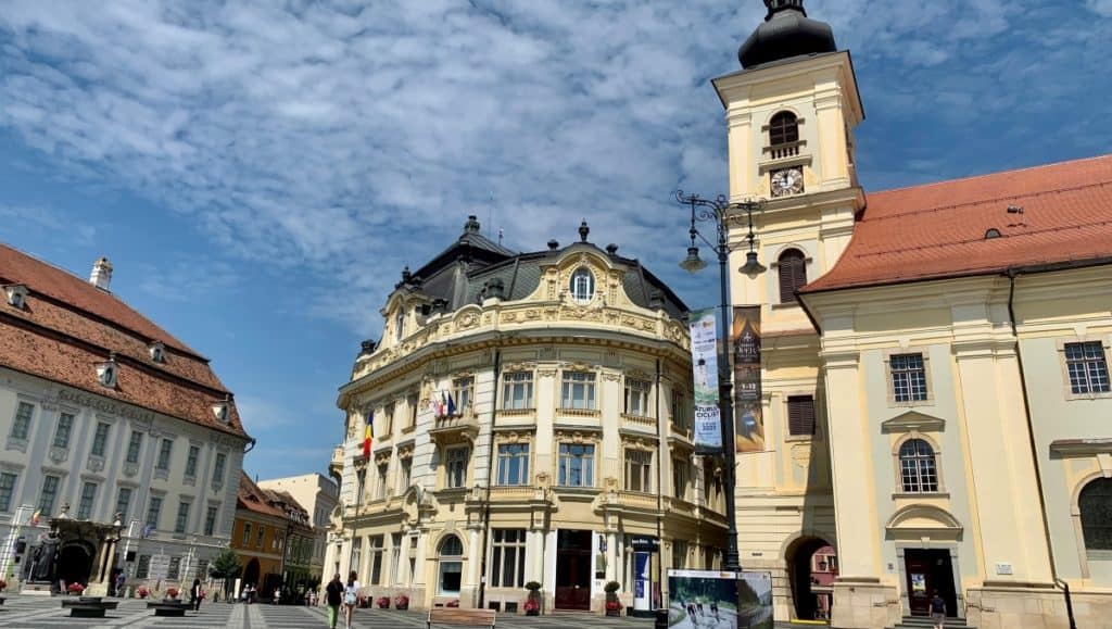 main square in sibiu romania