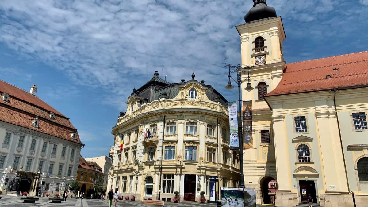 Evening in Sibiu, Romania : r/europe